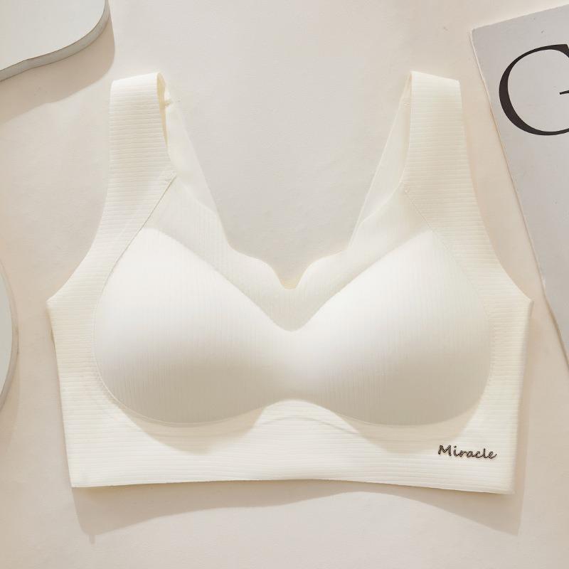 Women S Seamless Wirefree Large Size Sleep Bra For Breast Support