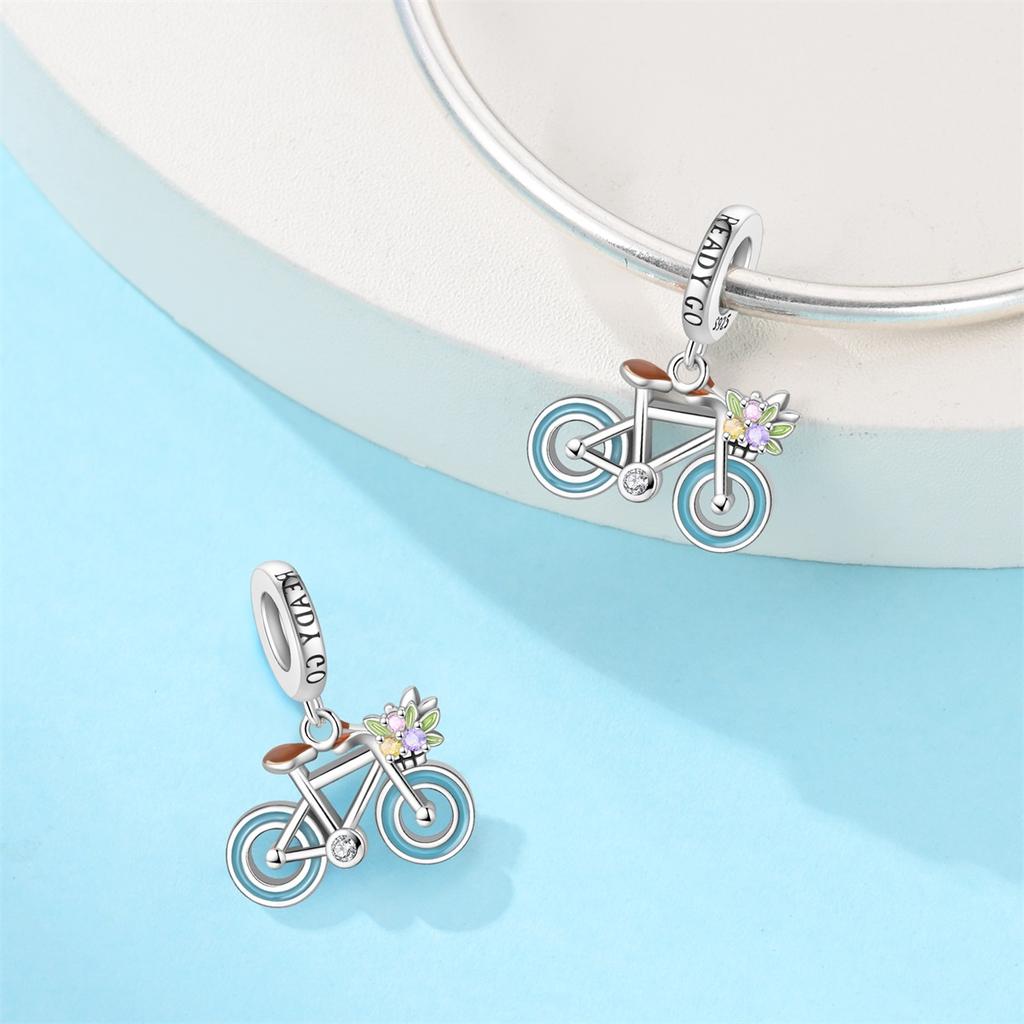 Copper Marine Life Blue Blue Wave Jellyfish And Butterfly Perfume Bottle Charms Beads Fit Diy Bracelets Jewelry