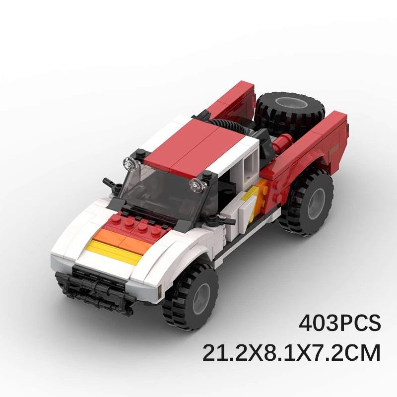 MOC Building Blocks Small Particle Truck Model DIY Assembly Bricks Ornament Gift Toy For Boys