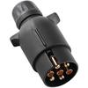Trailer Socket/adapter - AIMOONSA - Type N 7-pin - 12V - PA Plastic & Brass - Black