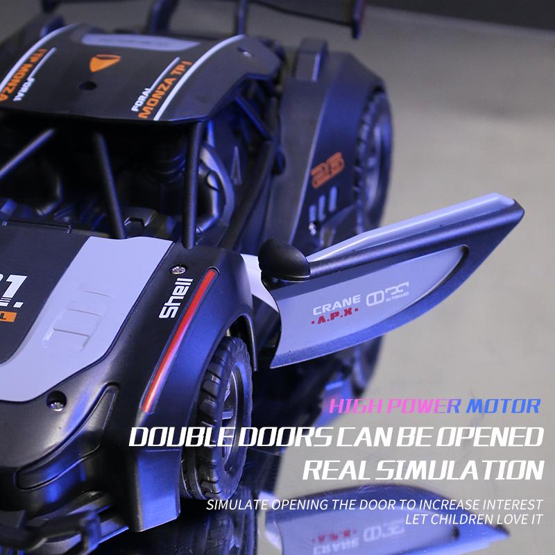 Children Toys Rc Car 2.4 G 1/14 High-Speed Double Door Open Remote Control Car Model Simulation Electric Machine Christmas Gift