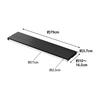 Yamazaki Jitsugyo 4565 Depth Telescopic Exhaust Cover 75cm For Stove Black Approx. W79 x D10 ~ 16.5 x H3.7cm Tower Stove Back Rack Small Placement