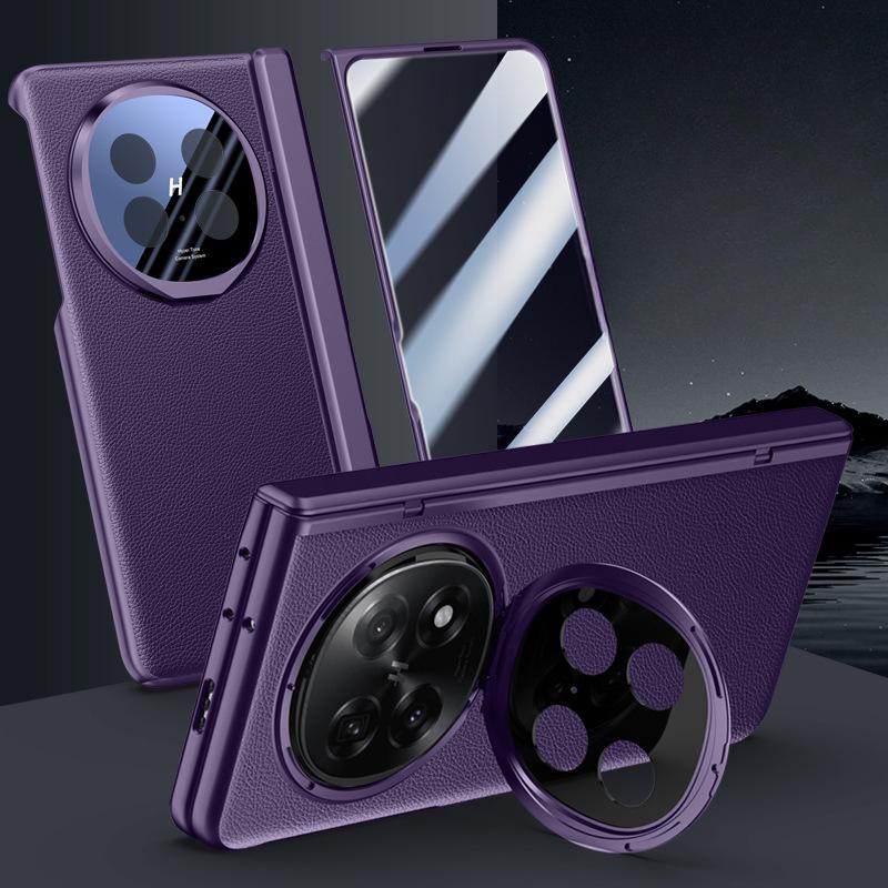 

Применимо к чехлу для мобильного телефона Oppo Find N5, пленка, интегрированный кронштейн для объектива, полностью закрывающий N5, складной центральный вал, шарнир, деловой кожаный чехол OPPO Find N5