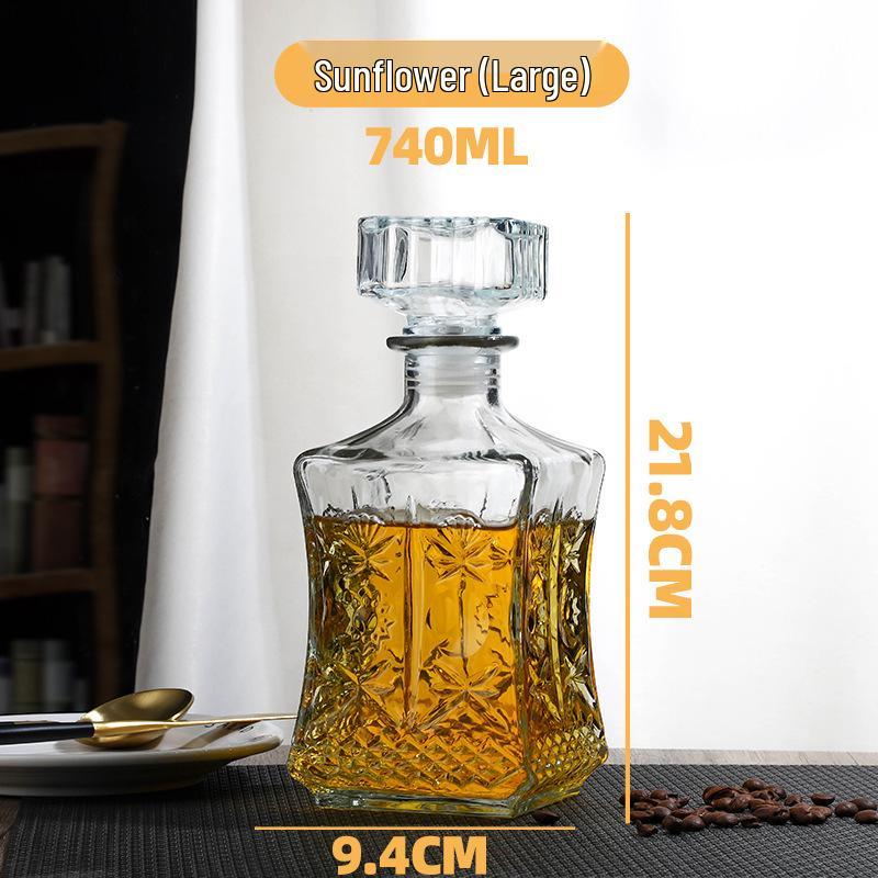 Transparente Glasflasche für Baijiu, Whiskey, Wein – Versiegelt und Perfekt für die Heimbrauerei.