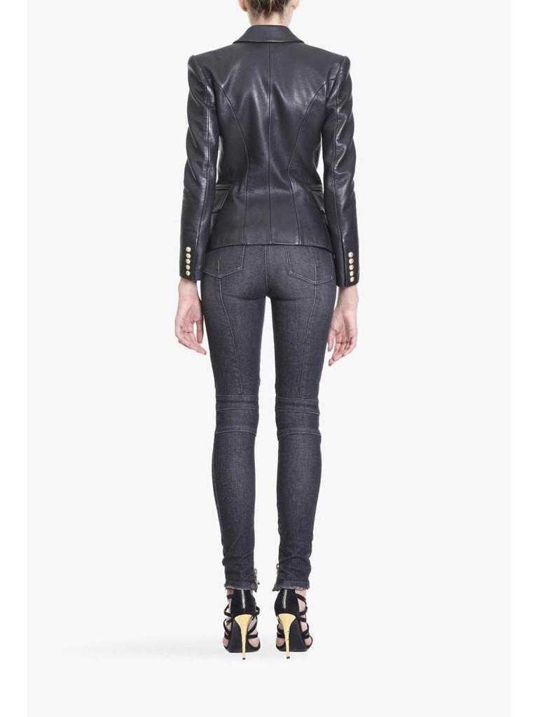 2024 Damska Kurtka Motocyklowa z Prawdziwej Skóry Owieczej - Styl Koreański, Krótki Modny Design