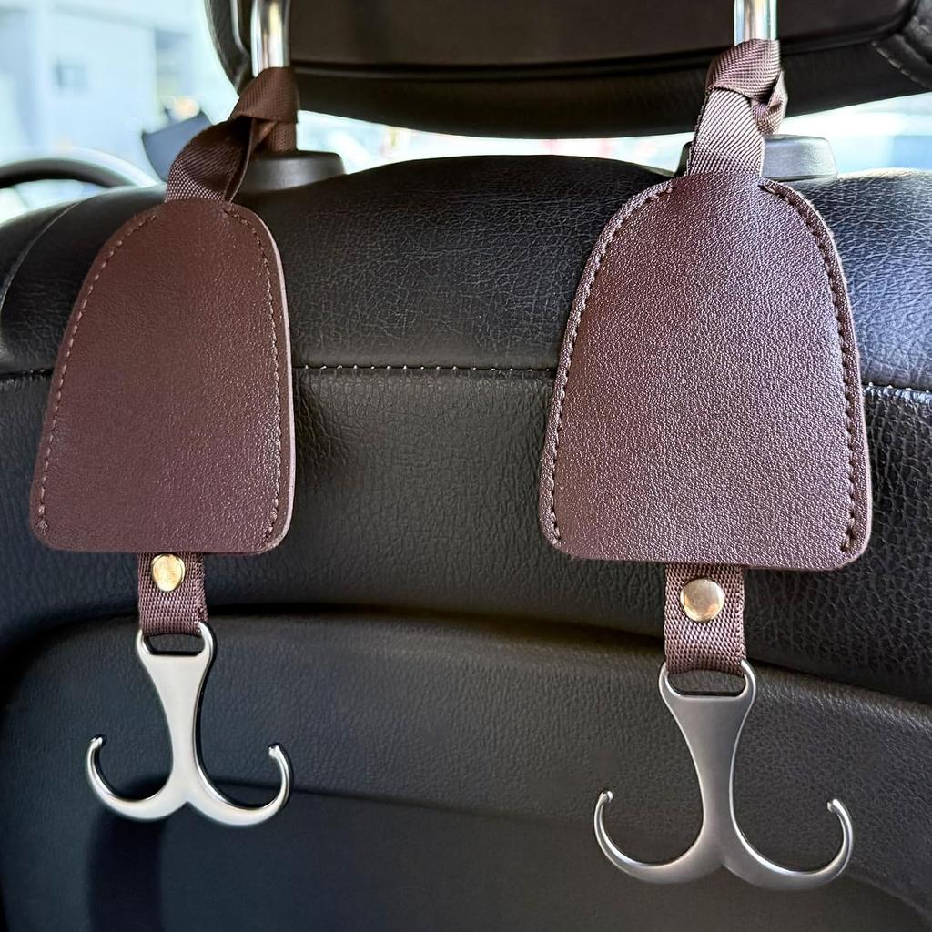 2 Pcs Car Purse Hook Headrest Hooks, Car Seat Storage Organizer for Bags, Car Accessories for Women