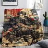 1PC Attack On Titan Print Flannel Blanket, High Quality All Seasons, Home Decor, Warmth and Comfort, Perfect for Christmas Gifts