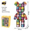 46cm Fluid Art Bear Building Blocks Kawaii Violent Bear Half Anatomy Bear Brick Figure Model Mini Bricks Toys for Birthday Gift
