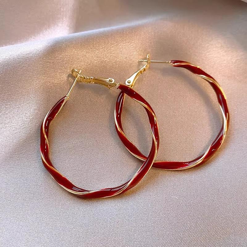 Vintage Luxe Anke La Red 925 Silver Earrings Zircon Studs Minimalist Elegant Fashion Jewelry For Women