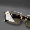 Men's Metal Material Presbyopia Glasses Borderless Advanced Reading Glasses Eye Protection Business Glasses