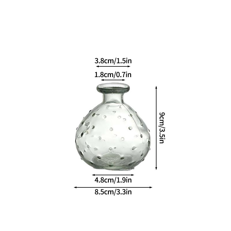 Mini Glass Flower Vases Clear Vases Hydroponic Flower Bottles Desk Accessories Wedding Vases Ornament Home Decor
