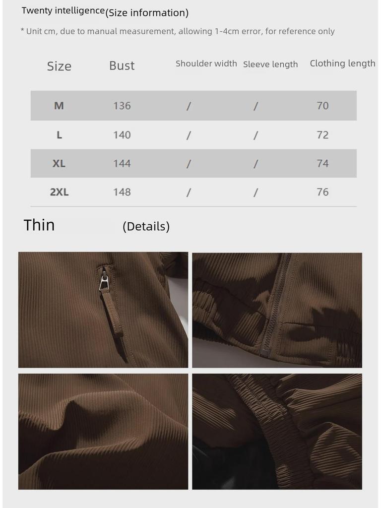 Hongkong Retro Herren Dicke Cord Baumwolljacke: Trendig & Warm, Lockere Passform, Unisex-Stil