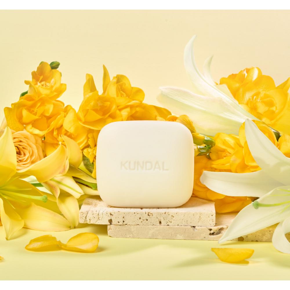 KUNDAL Signature Perfume & Moisturizing Soap Ylang Ylang Fragrance, 100g, 10 Pieces