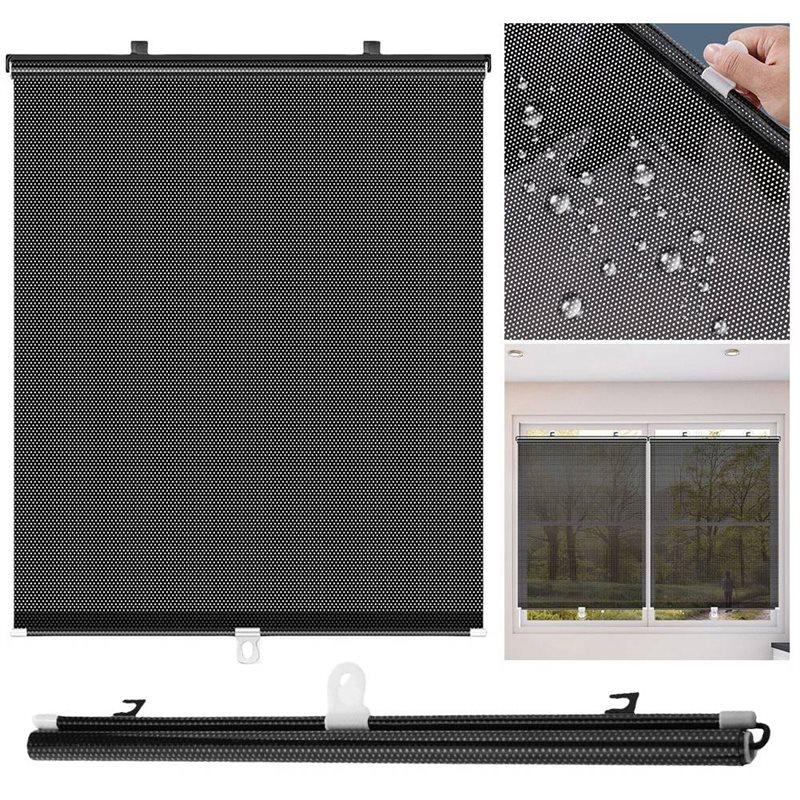 Premium-Universal Roller Blinds Blackout Curtain Punch-Free For Car Bedroom Kitchen Office Window Nail-Free Sun-Shading Curtain