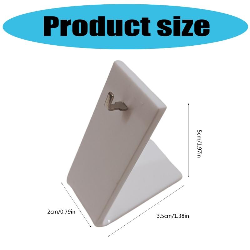 10Pcs Multipurpose L Shape Acrylic Earring Holders For Efficient Space Saving Jewelry Display At Homes Or Store