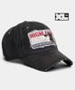 Peullaeto Big Size Washed Ball Cap Xl High Ea Denim Cap Black