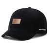 Adjustable Back Strap Leather Patch Baseball Cap Cotton Adjustable Cap Dad Hat  For Women Men