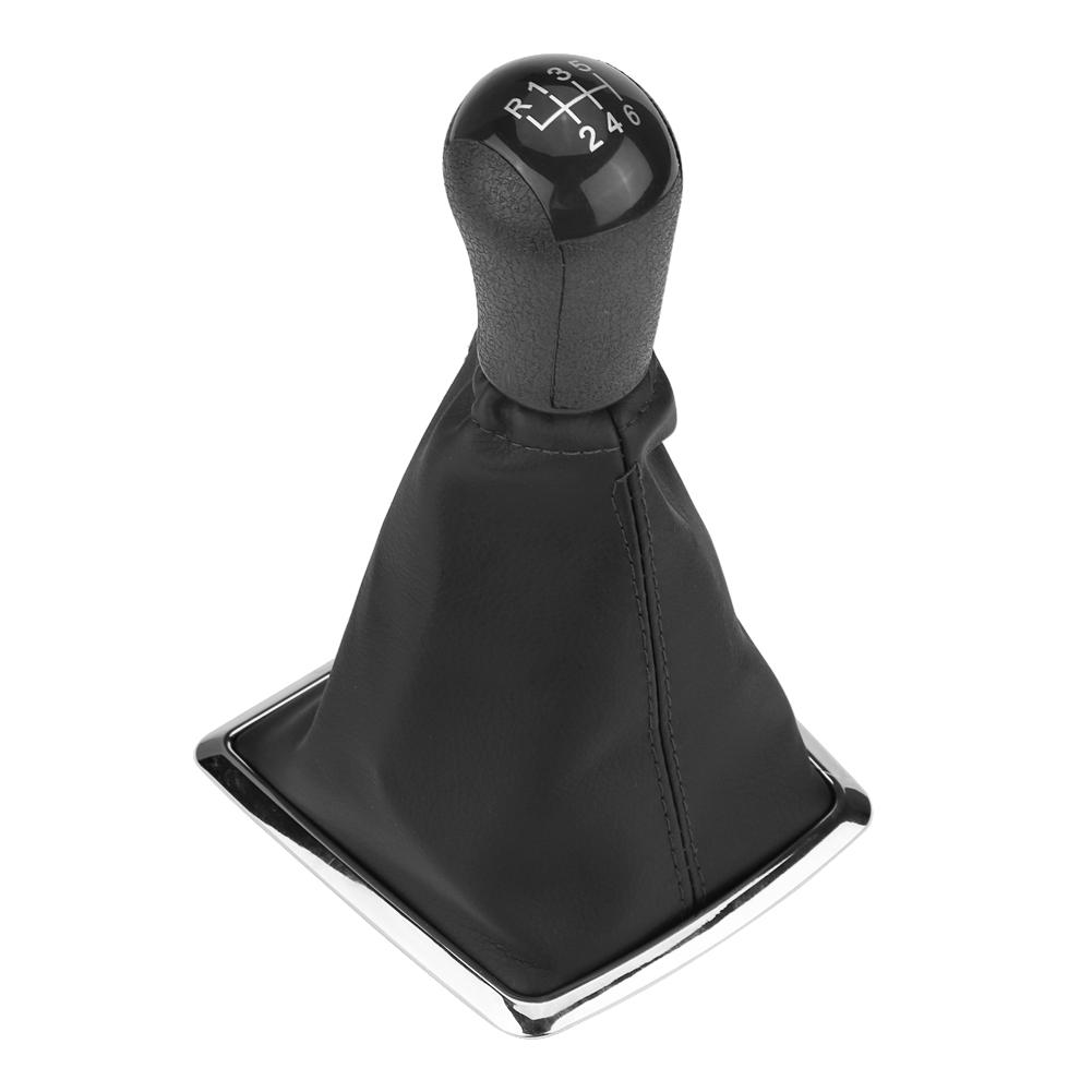 6 Speed Gear Stick Shift Knob   Gaiter Boot Cover for Ford Focus MK2 2004 2008