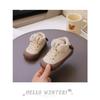 Baby Boys' Fleece-Lined Winter Shoes, Children's Warm Soft-Sole Anti-Slip Infant Footwear, Lightly Insulated Boys' Walking Shoes.
