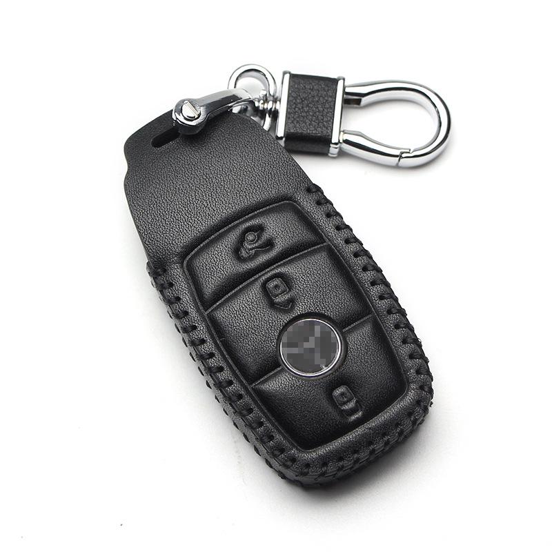 Mercedes Genuine Leather Key Case for GLK300, GLA260, B-Class, C-Class, S-Class, AMG - Includes Buckle.