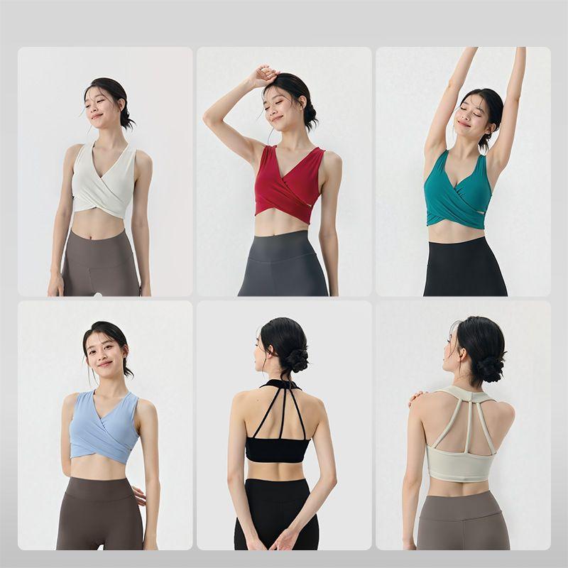 Foreign Trade Integrated Sports Vest Women Outer Wear Versatile Sexy Beauty Back Sling Vest Pilates Breathable Yoga Clothes