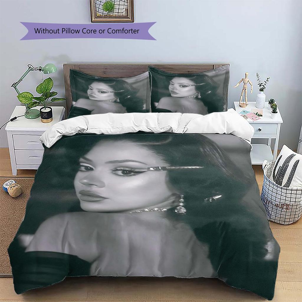 1PCS Ayliva Set Copripiumino Trapuntato con Fantasia a Tema Federa Decorazione per la Casa Regalo di Compleanno (1 * copripiumino + 2 * federa, senza nucleo)