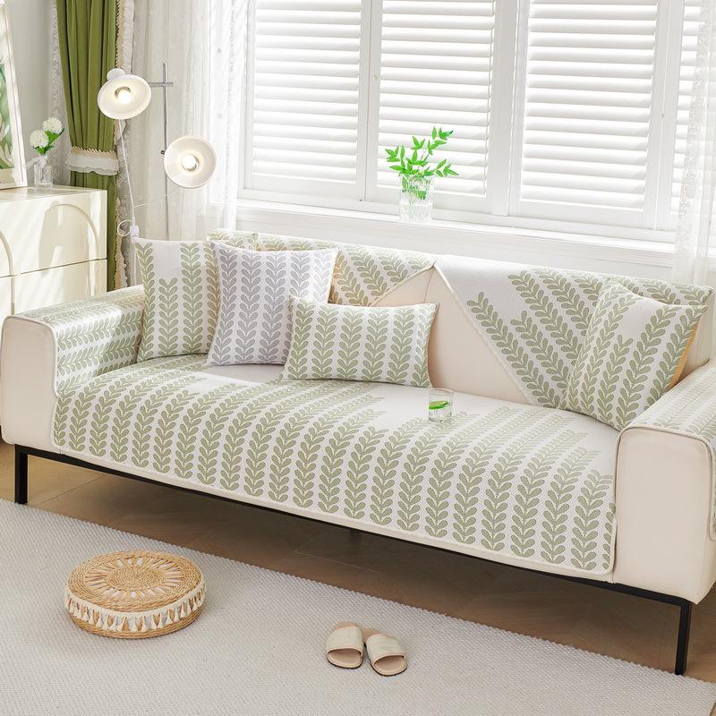 Ice Silk Sofa Cushion Summer  New High-End Mat Seat Cushion Non-Slip Sofa Cover Cover Summer Model