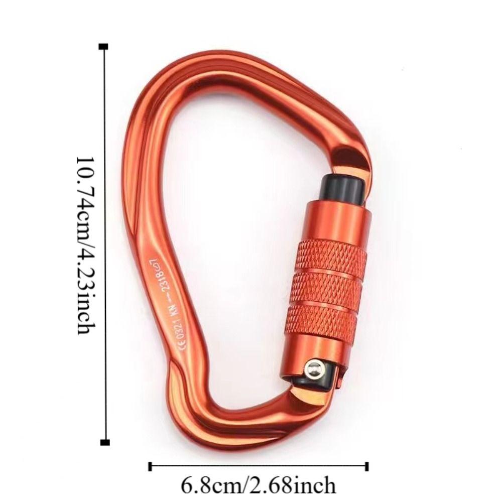 Pear-shaped Professional Carabiner 23KN Outdoor Sports Buckle  Outdoor Camping