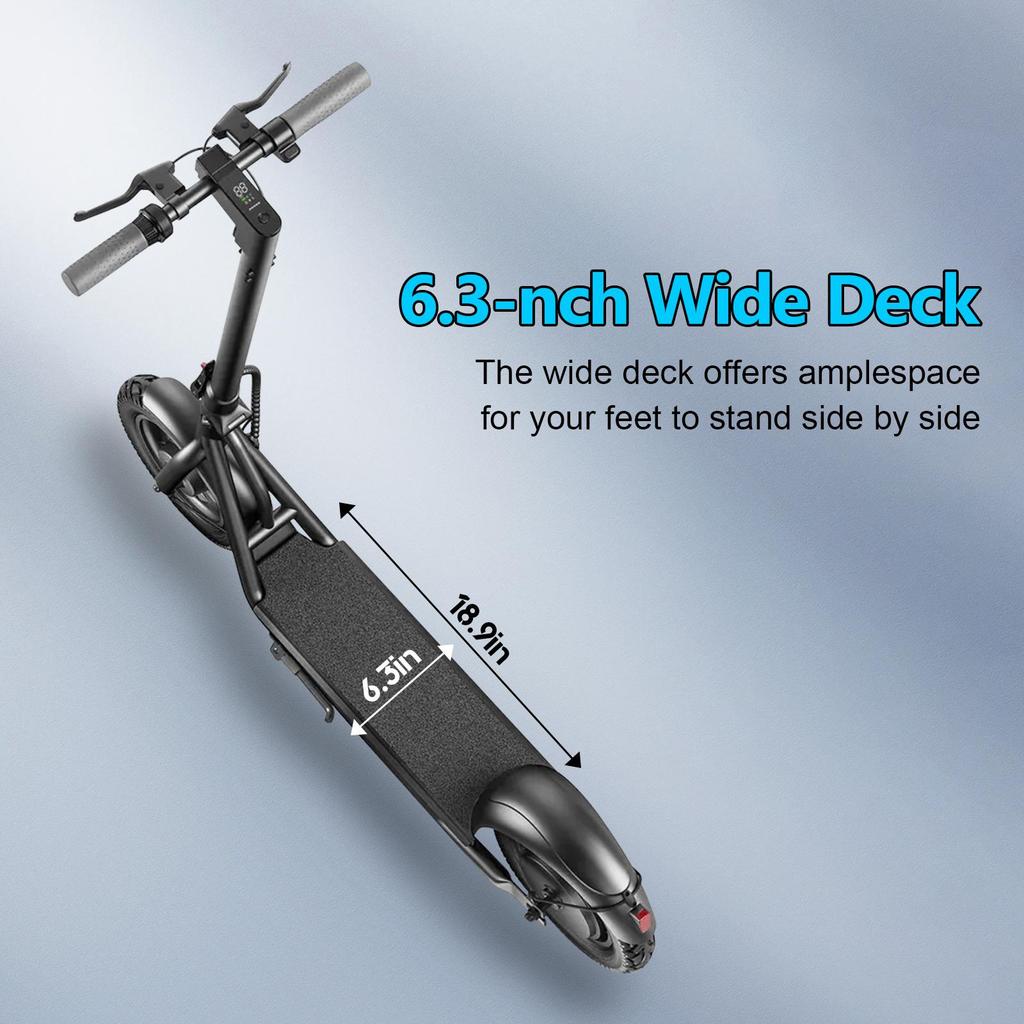 Electric Scooter Foldable EMOKO 12" 500W Motor 15AH Max Range 55Km Load 120Kg Black A19