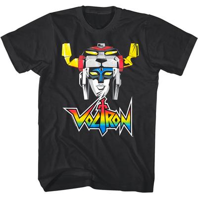 Voltron Lion Force Robot Head Men's T Shirt Vintage Golion Team Defender