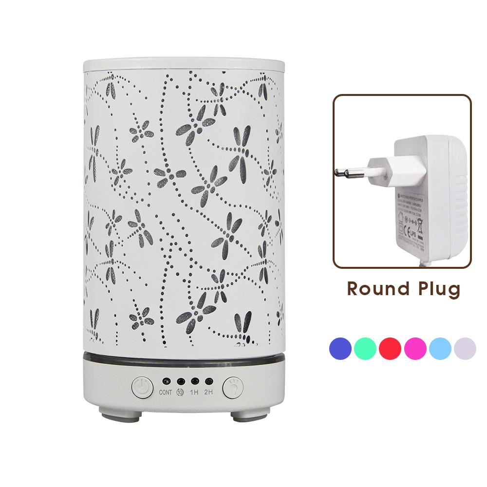 Air Humidifier Essential oil Diffuser 100ML Ultrasonic Cool Mist Maker Fogger Humidifier LED Lamp Bedroom Aroma Diffuser