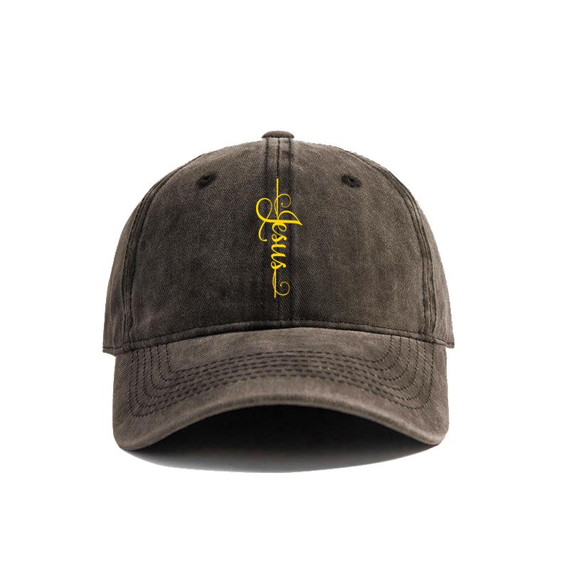 Jesus Cross Baseball Cap Summer Jesus Christ On The Cross God Distressed Dad Hats Men Outdoor Adjustable Cotton Caps MZ004