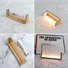 Wooden U-shaped LED Light Base Pedestal with USB-Cable Warm Light Lighted Stand
