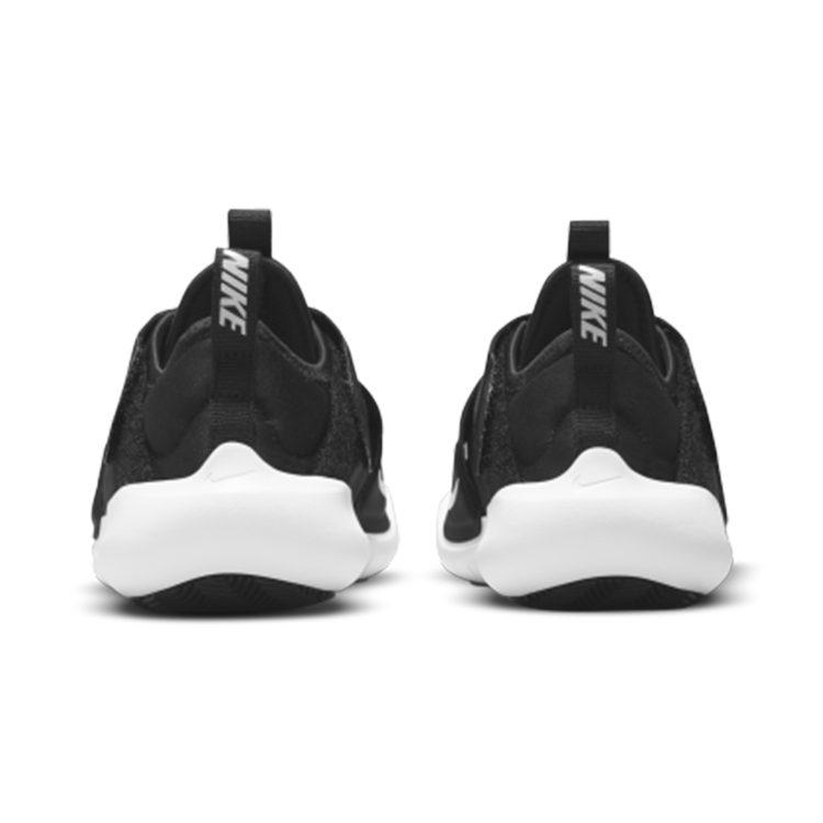 Nike Flex Advance Ammortizzazione Antiscivolo Resistente all'Abrasione Traspirante Basse Scarpe da Corsa per Bambini Nero Bianco CZ0186-002