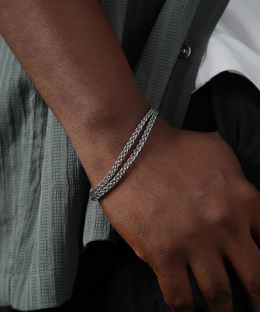 Ventera Draco Double Chain Men'S Bracelet