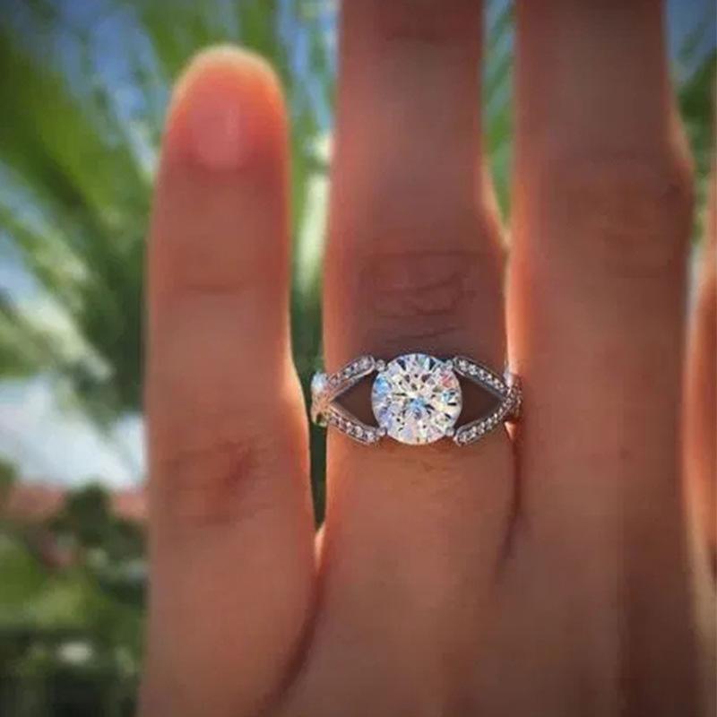 

Luxury Wedding Rings From Europe and America, High-end Proposals, Zircon Women s Rings, Fashion Accessories Wholesale 6
