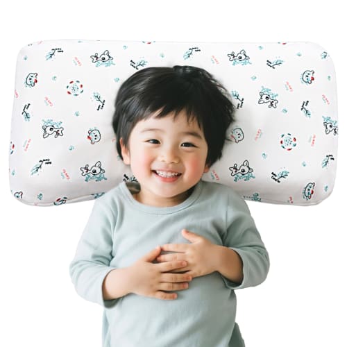 Adokoo Children's Pillow, Prevents Tossing and Turning, Low-Profile Memory Foam Pillow for Comfortable Sleep, Corrects Flat Head and Plagiocephaly, Un