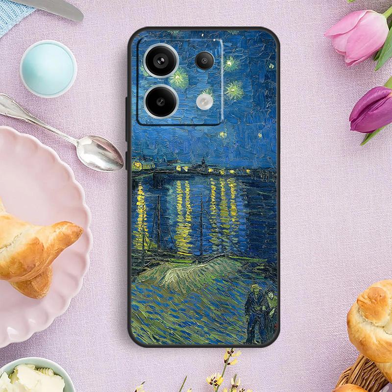 Van Gogh Oil Painting Case For Xiaomi Redmi Note 14 10 11 12 13 15 Pro Plus Cover For Redmi 15 15C 13C 12C 10C 14C