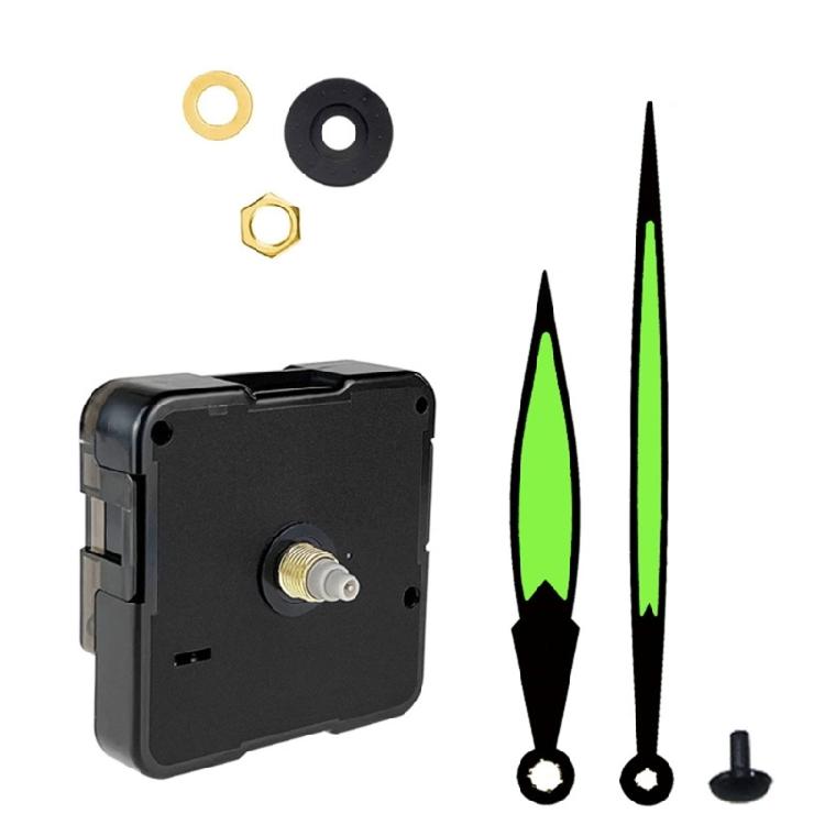 Precisions 6Pcs Quiet Clock Movement Set Plastic Mechanism with Different Pairs of Hands for Smooth Timekeeping Repair