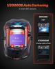 Welding Helmet Auto Darkening True Color, 100 X 80 Mm Welding Hood Solar-Powered, Welder Mask with 4 Arc Sensors, Wide Shade 4/5-9/9-13 for TIG MIG