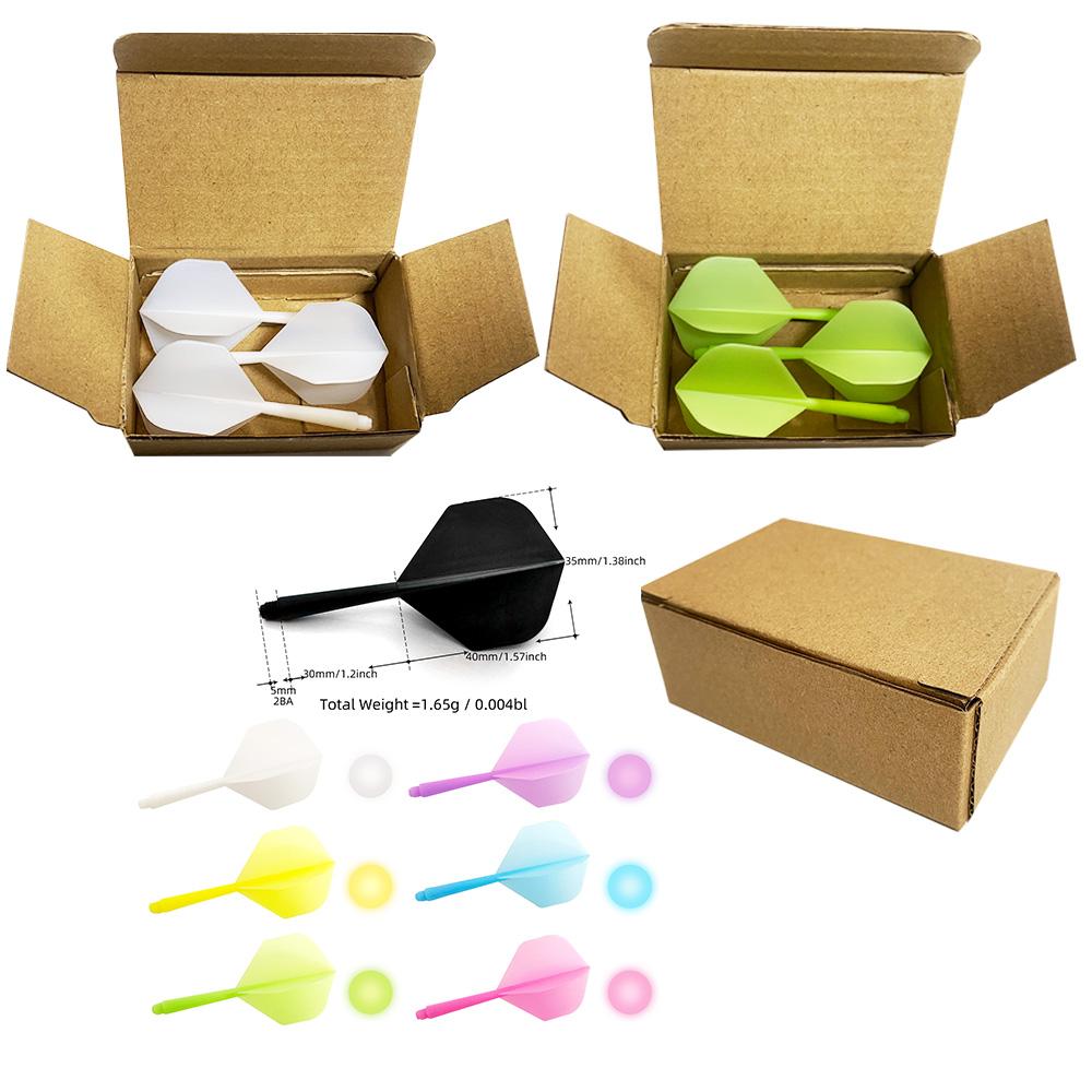 PENPEN Dart Flights 3pcs PP Material 2BA Screw Soft Durable 75mm Multicolour Customizable Custom Logo Sports Darts