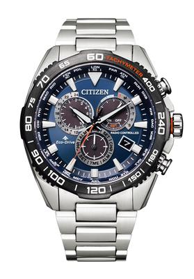 ProMaster Hodinky Řada LAND Citizen Solární hodinky [CITIZEN] Eco-Drive Rádiově řízené (Stříbrná/Business/Voděodolná/Pánské) CB5034-82L Rádiově ovládané