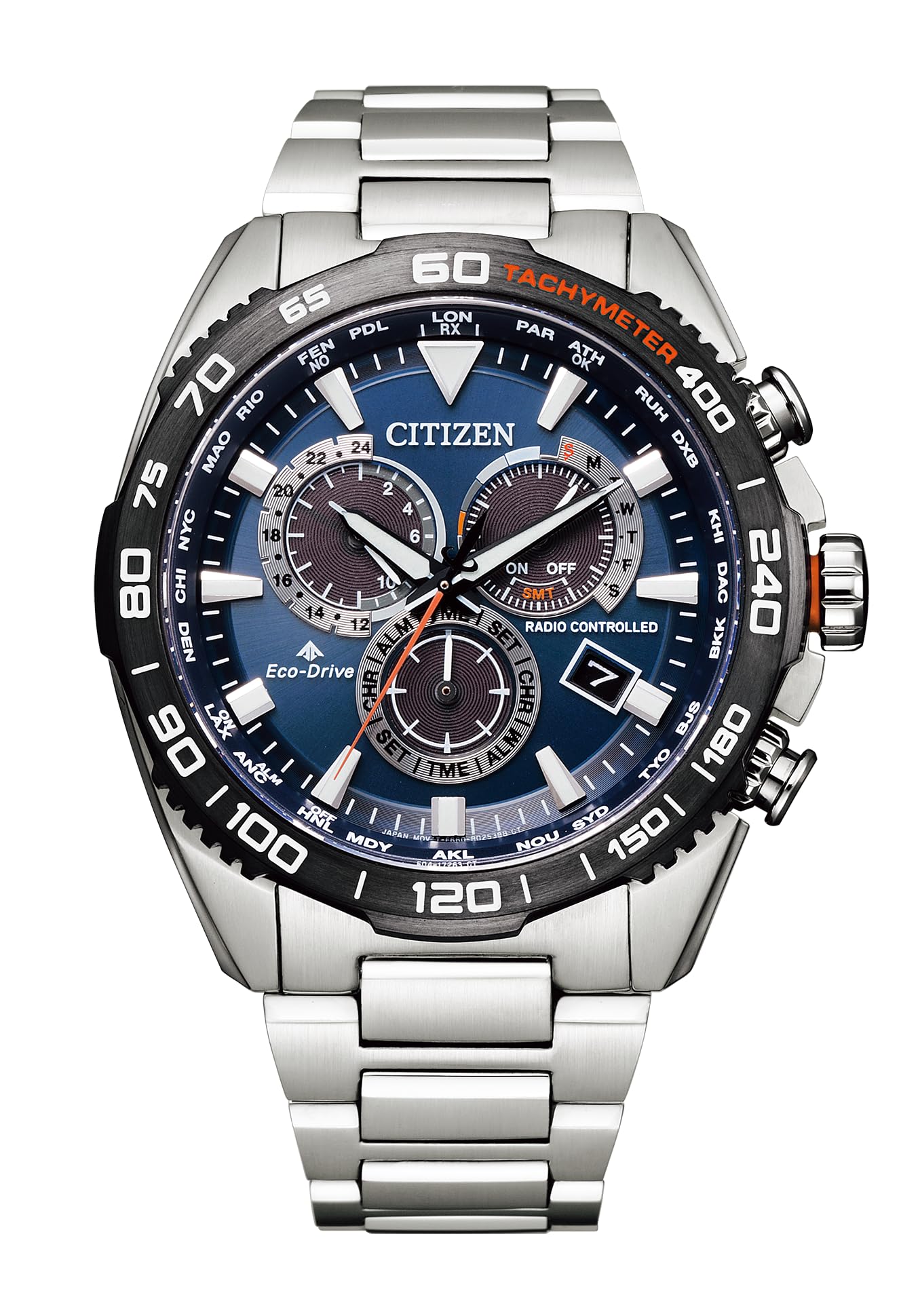

Годинник CITIZEN PROMASTER Eco-Drive з радіокеруванням (Срібний/Діловий/Водонепроникний/Чоловічий) CB5034-82L Серія LAND Радіокерований сонячний годинник Citizen