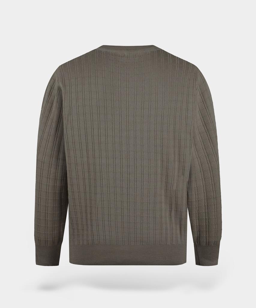 BIRBANTE Washable Cotton Square Round Knit - Dark Beige