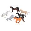 6pcs Horse Figurines Set Children Simulated Cute Funny Horse Figure Model Pretend Play Toy