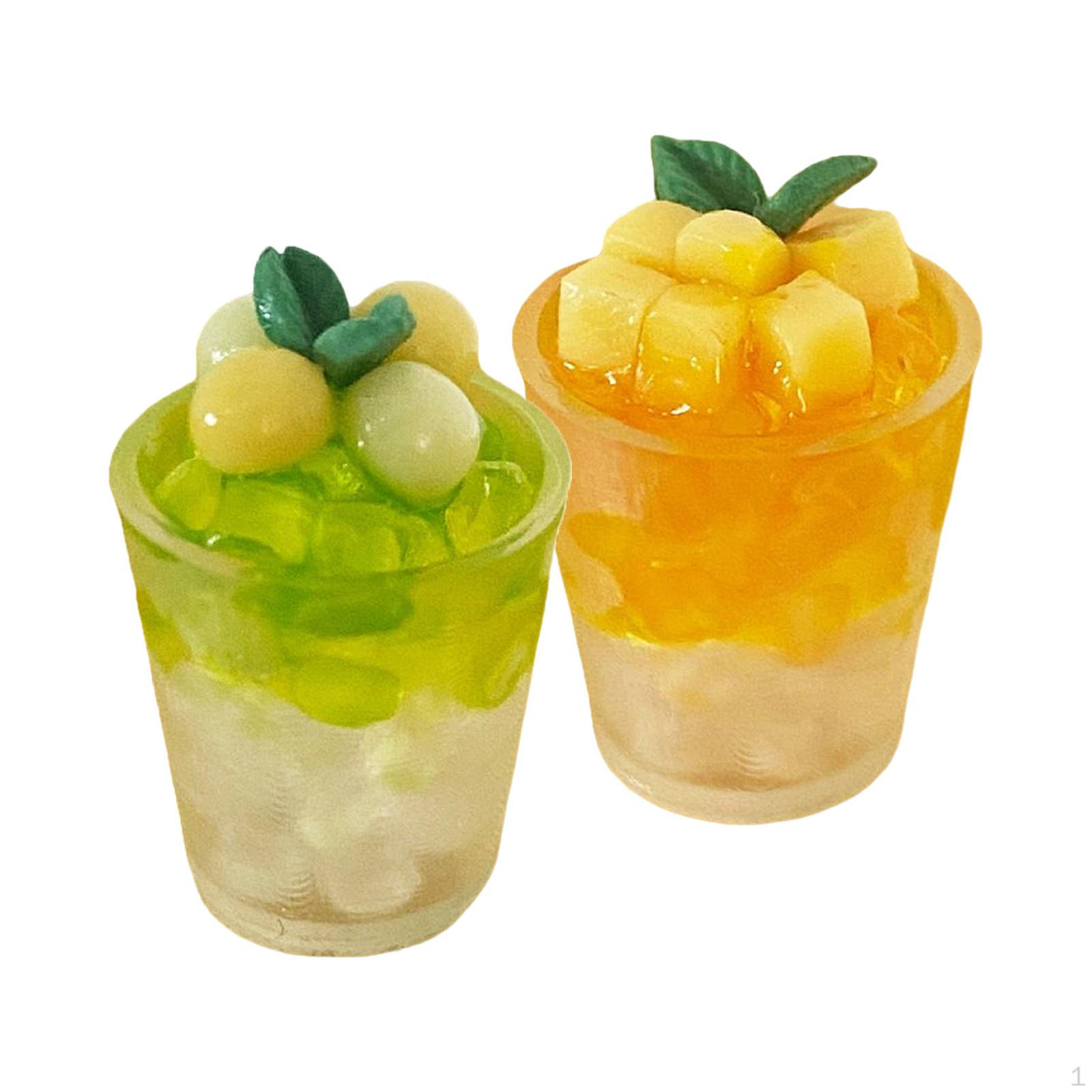 

2 X Миниатюрные игрушки для питья для кукольного домика для детей