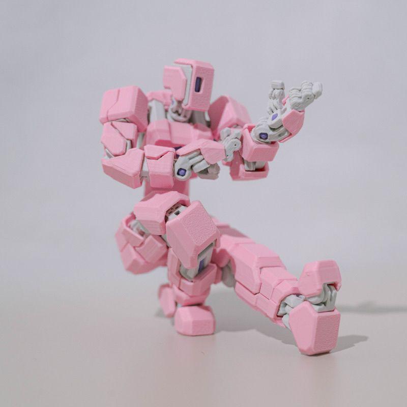 Nuova Action Figure Articolata Robot Mecha Stampato in 3D Mini Giocattolo Multi-Snodo Posabile Modello Guerriero Mech Figura da Collezione Regali