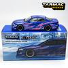 QEZT6 Tarmac Works 1:64 TW VERTEX Toyota Mark II JZX100 Blue Metallic Chase alloy car model