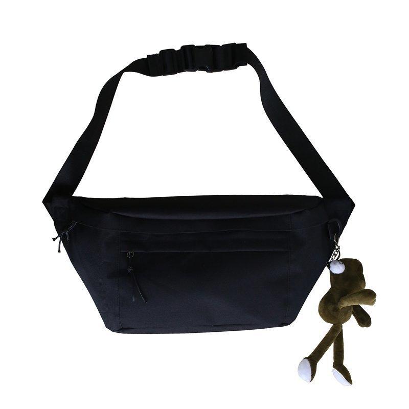 Canvas Shoulder Crossbody Bags Large Capacity Belt Waist Bags For Men Vintage Solid Handbags For Ladies Shopper Bags