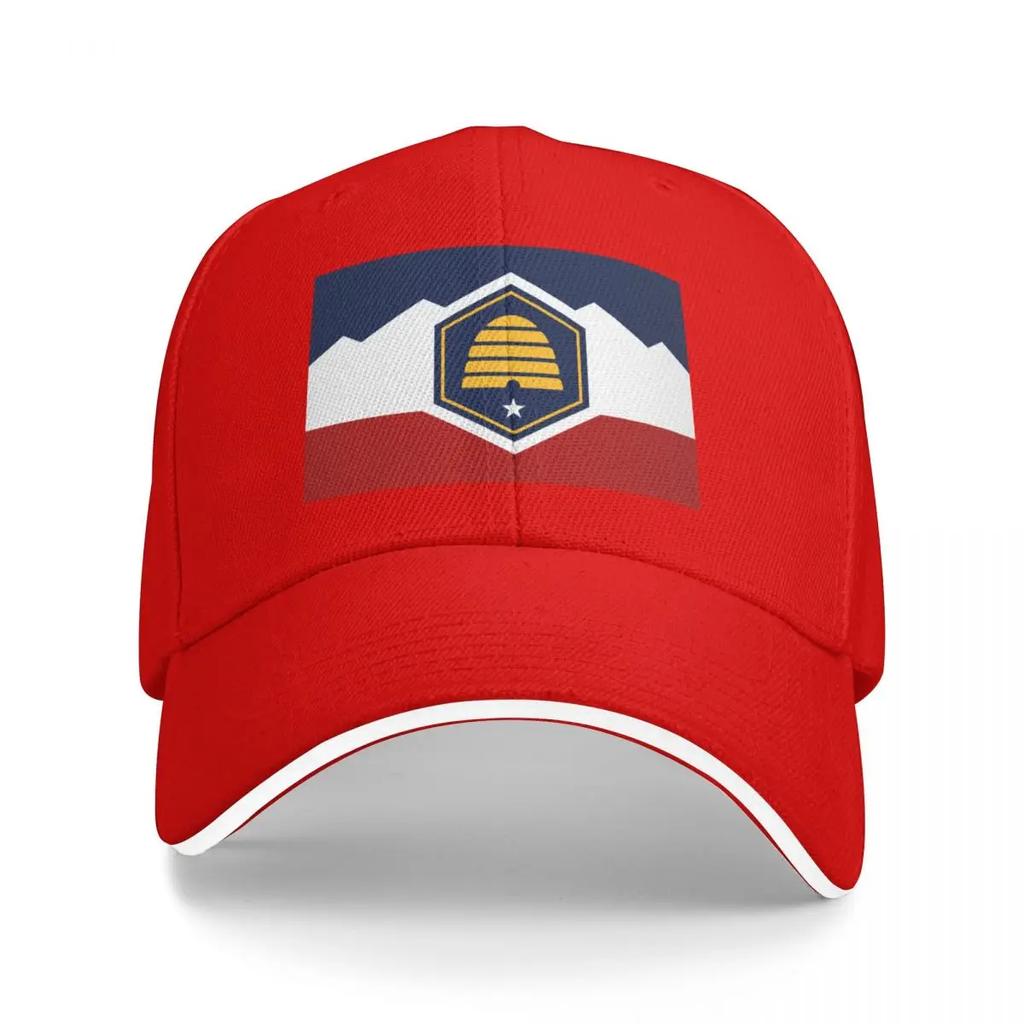 The New Utah State Flag Baseball Cap Sunscreen Big Size Hat Fishing Cap Hats for Unisex Women's Hats 2025 Men's